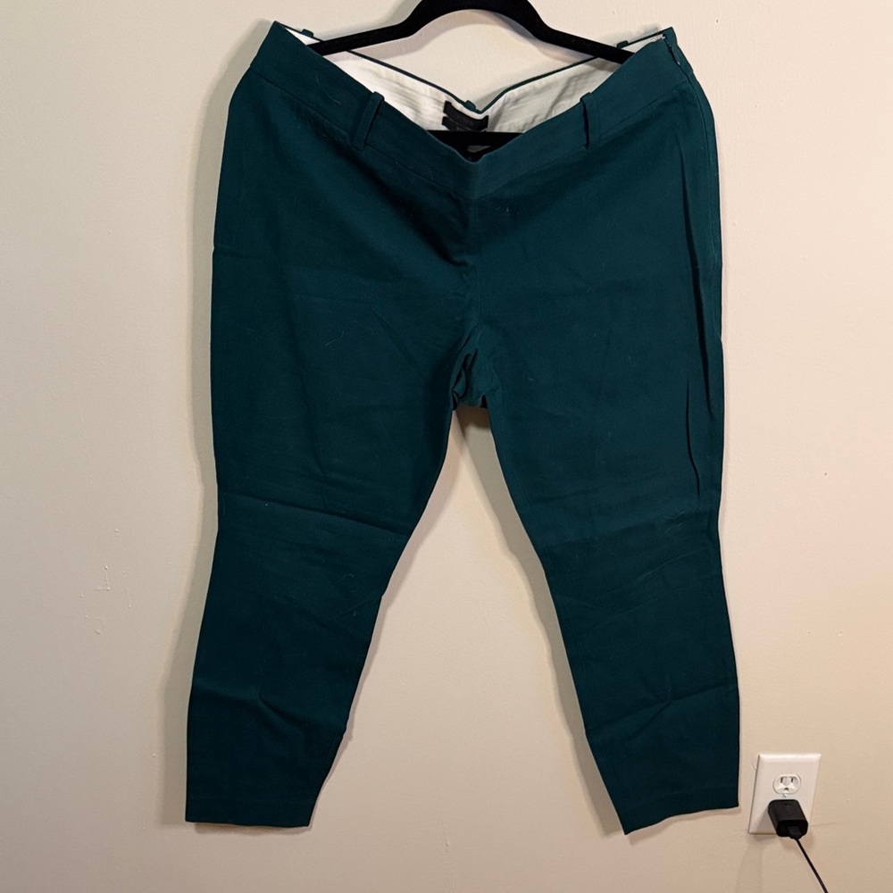 J. Crew Women's Teal Ankle Pants